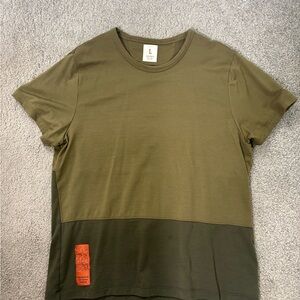 Tracksmith Green Colorblock T-Shirt